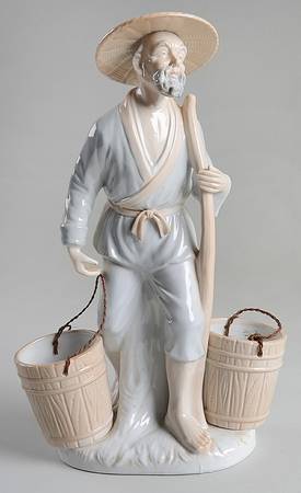 KPM Figurines Man With Water Buckets - No Box