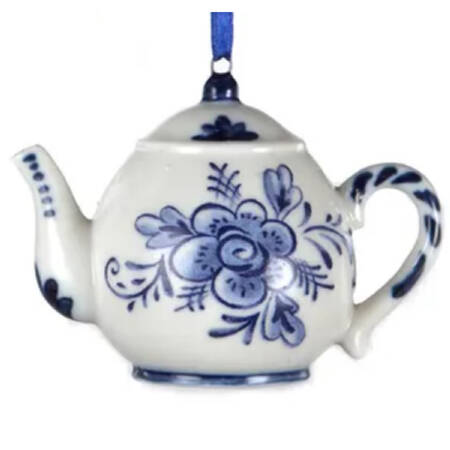 China & Lace - Delft Blue Teapot C - No Box 57b
