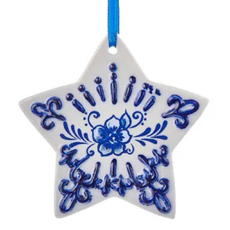China & Lace - Delft Blue Star - No Box 63a