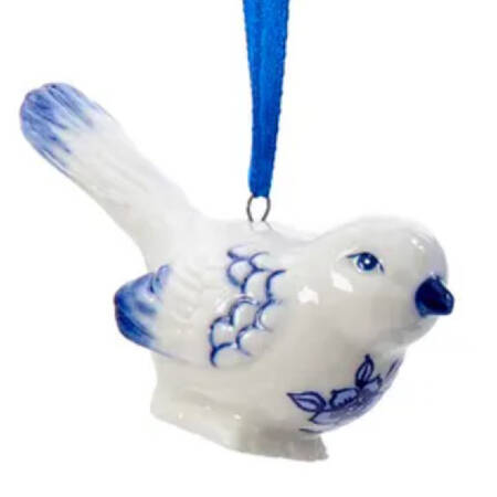 China & Lace - Delft Blue Bird B - No Box 61a