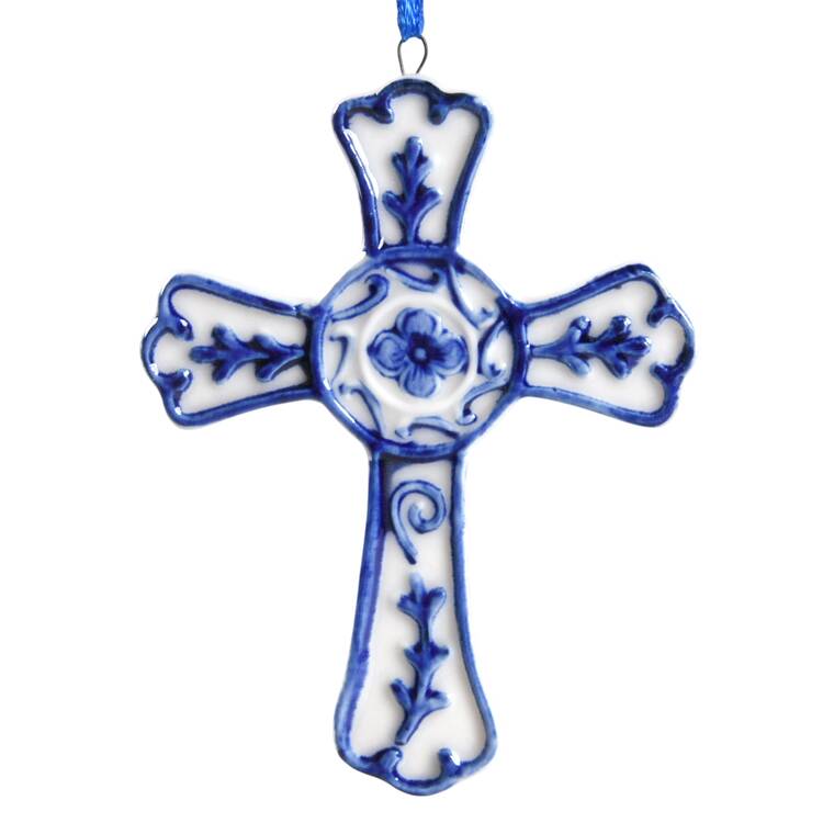 China & Lace - Delft Blue Cross - No Box