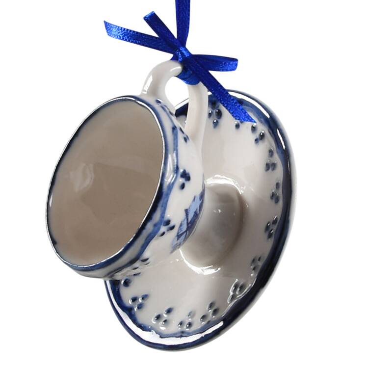 China & Lace - Delft Blue Cup & Saucer A - No Box