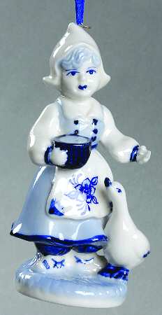 China & Lace - Delft Blue Dutch Girl - No Box