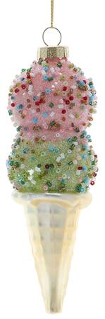 Sweet Shoppe Pink & Green Ice Cream Cone - No Box