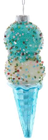 Sweet Shoppe Blue & White Ice Cream Cone - No Box