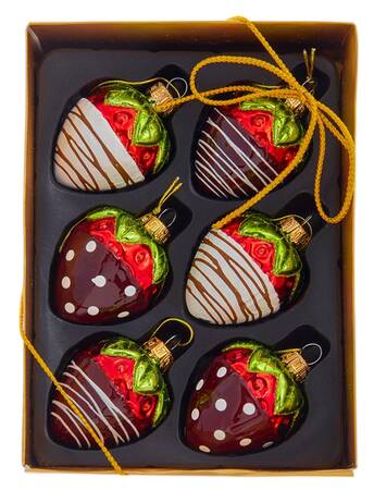 Sweet Shoppe Chocolate Strawberries-Set Of 6 - Boxed