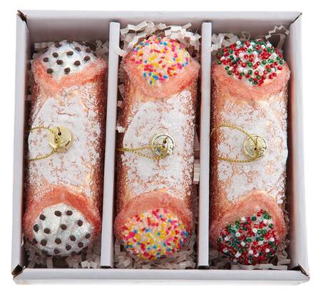 Sweet Shoppe Cannoli-Set Of 3 Multicolor - With Box