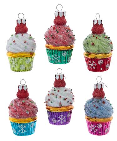 Sweet Shoppe Mini Cupcakes-Set Of 6 - Boxed