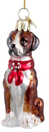 Pet Parade (Bown Glass) Boxer With Scarf - No Box
