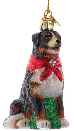 Pet Parade (Bown Glass) Bernese Mountain Dog With Scarf - No Box