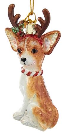 Pet Parade (Bown Glass) Chihuahua With Antlers - No Box