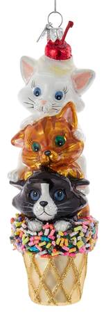 Pet Parade (Bown Glass) Ice Cream Cats - No Box