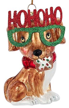 Pet Parade (Bown Glass) Dog With Hohoho Glasses - No Box
