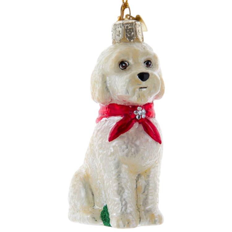 Pet Parade (Bown Glass) Labradoodle With Scarf - No Box