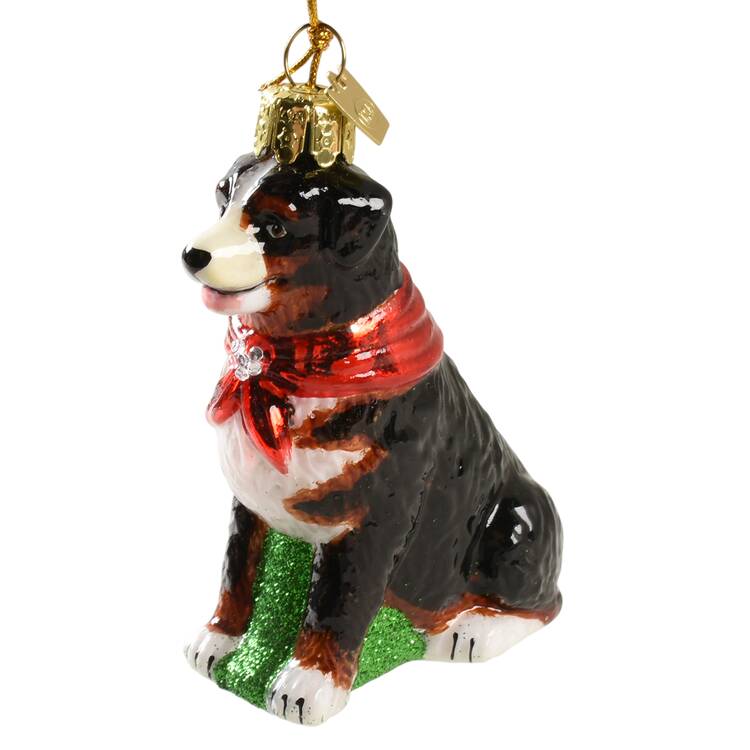Pet Parade (Bown Glass) Bernese Mountain Dog With Scarf - No Box