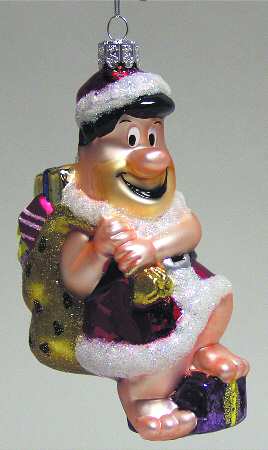 Hanna-Barbera Ornaments Fred Flinstone Santa - With Box