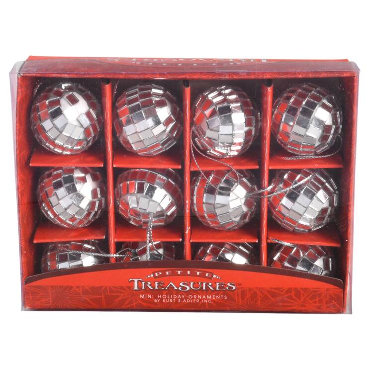 Petite Treasures 12 Pc Mirrored Disco Balls - Boxed