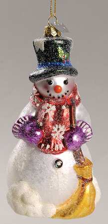 Wynterclaus Collection Vintage Snowman-Black Hat - Boxed