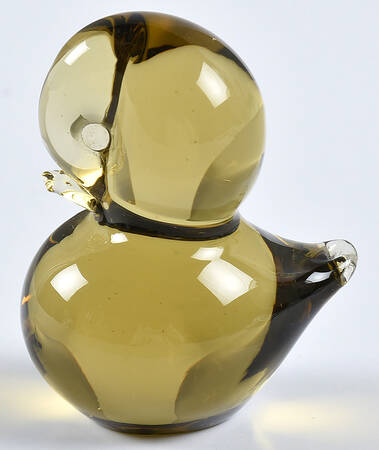 FM Konstglas Art Glass Chick-Amber - No Box