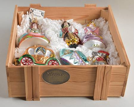 Cinderella-Polonaise Ornaments Cinderella-Set Of 6 In Wooden Box - Set Of 6