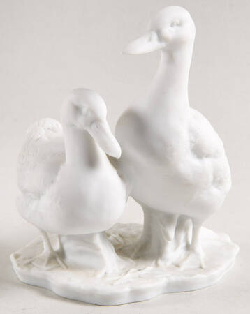 Birds Pair Of Ducks (White Bisque) - No Box