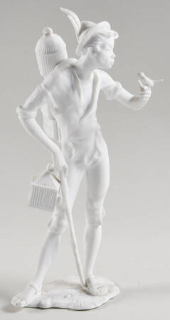 Old World Life Bird Seller (White Glaze) - Boxed
