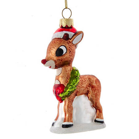 Rudolph the Red Nose Reindeer Rudolph With Wreath - With Box