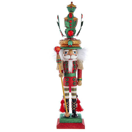Hollywood Nutcracker Red And Green Leaves Hat - Boxed
