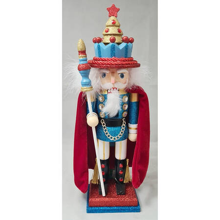 Hollywood Nutcracker King Blue And White Crown - Boxed