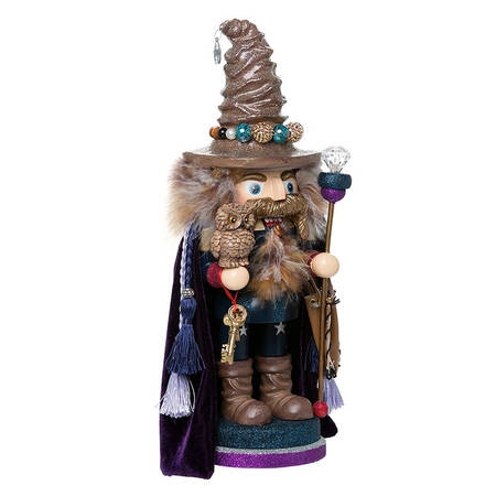 Hollywood Nutcracker Wizard With Owl - Boxed