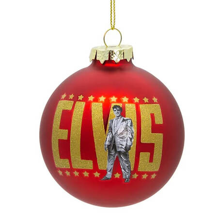Elvis - Blown Glass Red Ball - Boxed