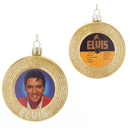 Elvis - Blown Glass Gold Record - Boxed