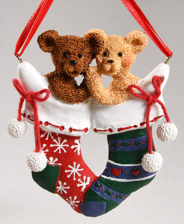 Holly Bearies Stocking Bears - Boxed
