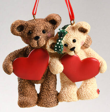 Holly Bearies Bears With Hearts - Boxed
