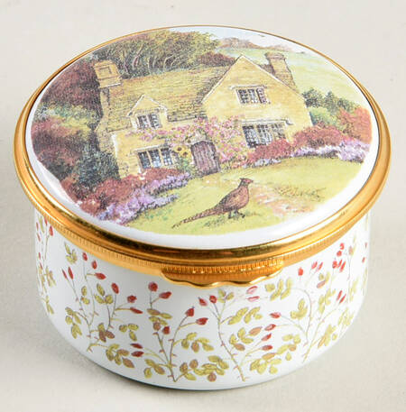 Kingsley Enamels Boxes English Cottage - No Box