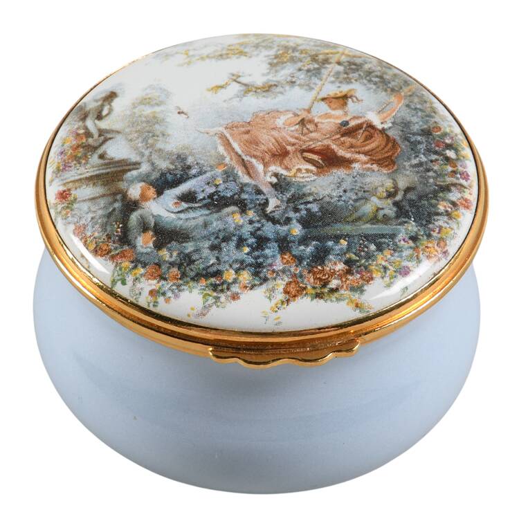 Kingsley Enamels Boxes Victorian Couple - Boxed