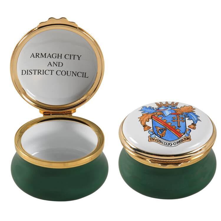 Kingsley Enamels Boxes Armagh City And Distric Council - Boxed