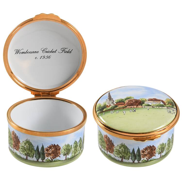 Kingsley Enamels Boxes Wombourne Cricket Field Circa 1956 - Boxed