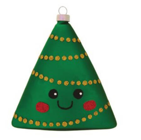 Holiday Cheer Tinsel Triangle Tree - No Box