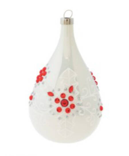 Holiday Cheer White Christmas Teardrop - No Box