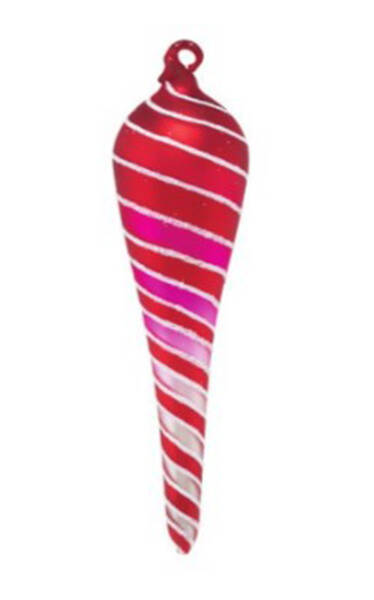 Holiday Cheer Red Peppermint Icicle - No Box