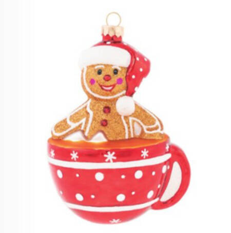 Holiday Cheer Gingerbread Man In Hot Chocolate - No Box