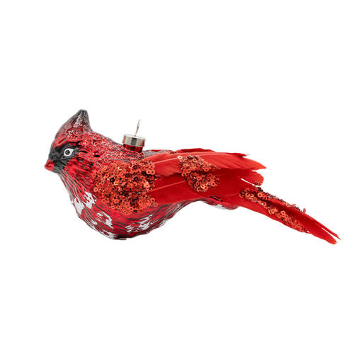 Holiday Cheer Feathered Cardinal - No Box