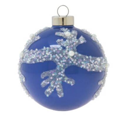 Festive Blues Blue Coral Reef Pearls Round - No Box