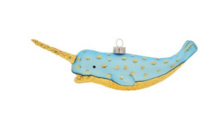 Festive Blues Nautical Narwhal - No Box