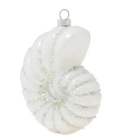 Festive Blues Opalescent Shell - No Box