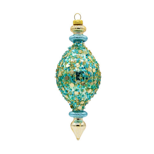 Festive Blues Coastal Geometric Shape - No Box