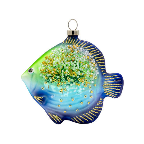 Festive Blues Sparkle Fish - No Box