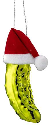 Food Gourmet Pickle With Santa Hat - No Box