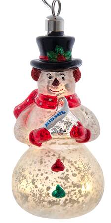 Hershey's Ornaments Usb Lit Snowman With Kiss - No Box